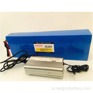 Bateria 48V 20Ah Li Ion Battery para eletrocar